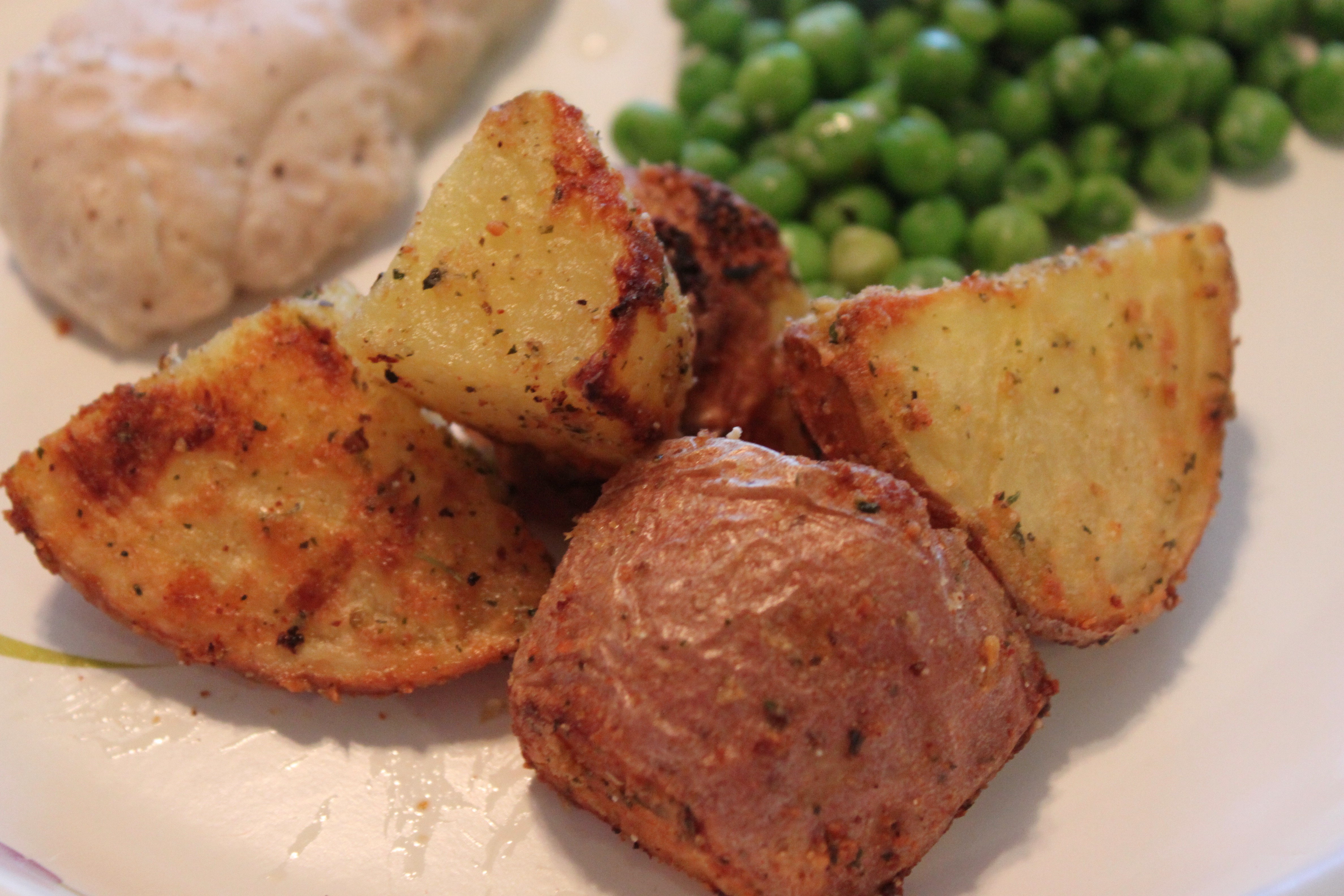 Roasted Garlic Parmesan Potatoes
