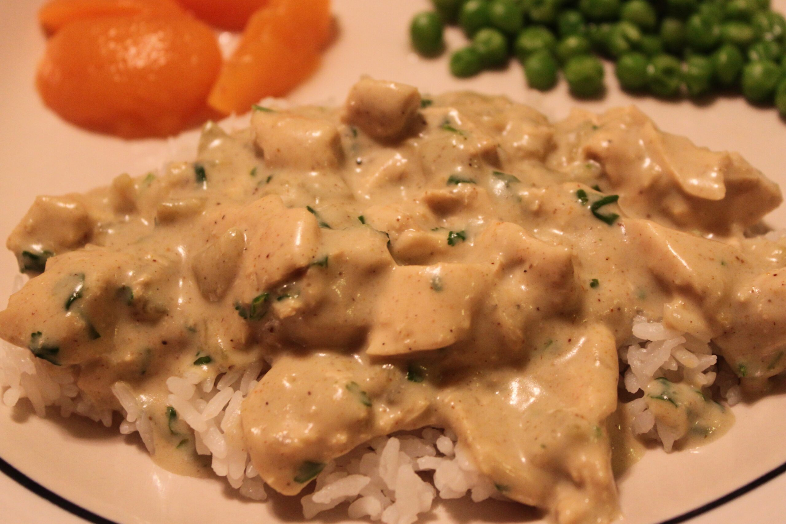 Chicken with Green Curry Sauce