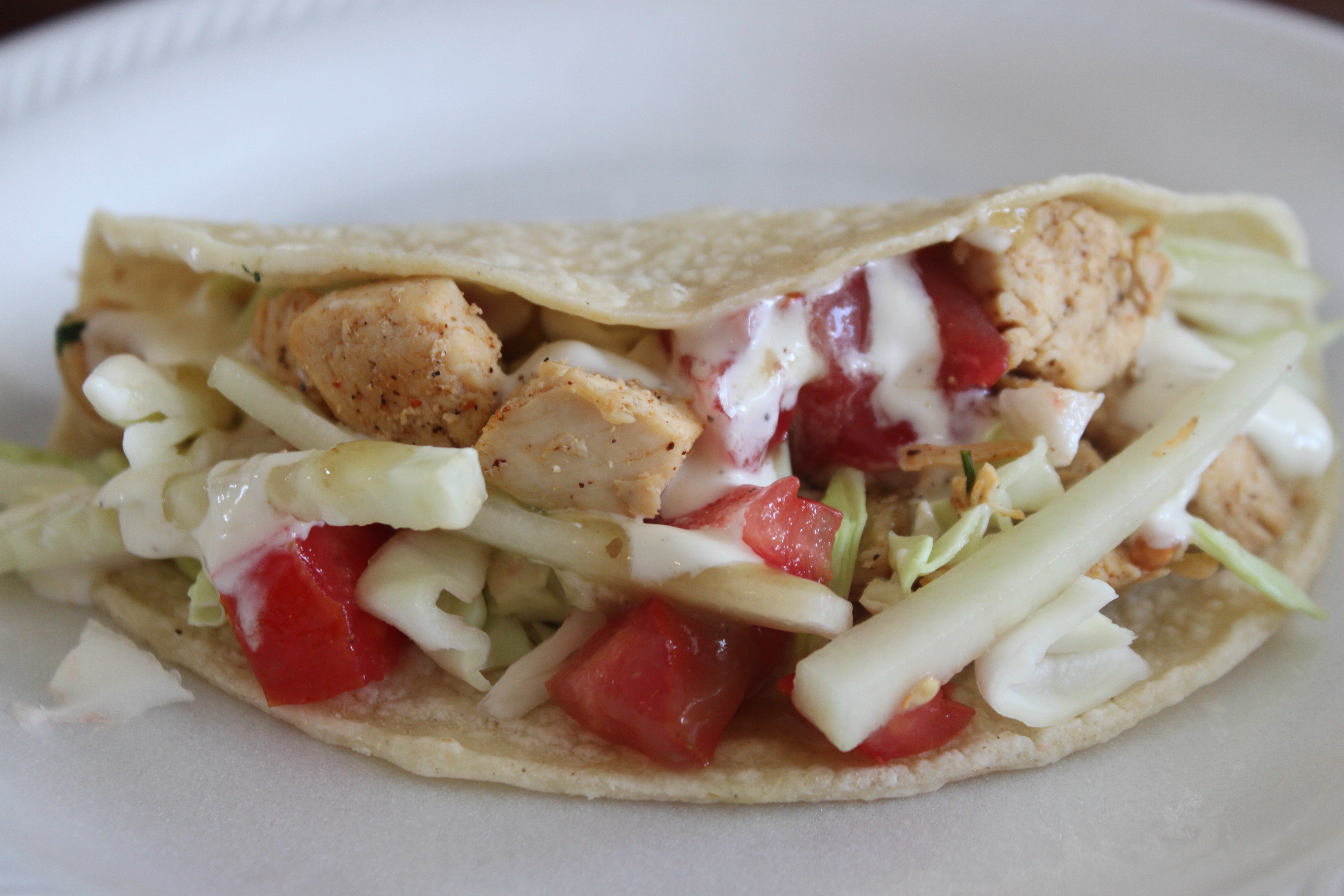 Chicken Cabbage Tacos