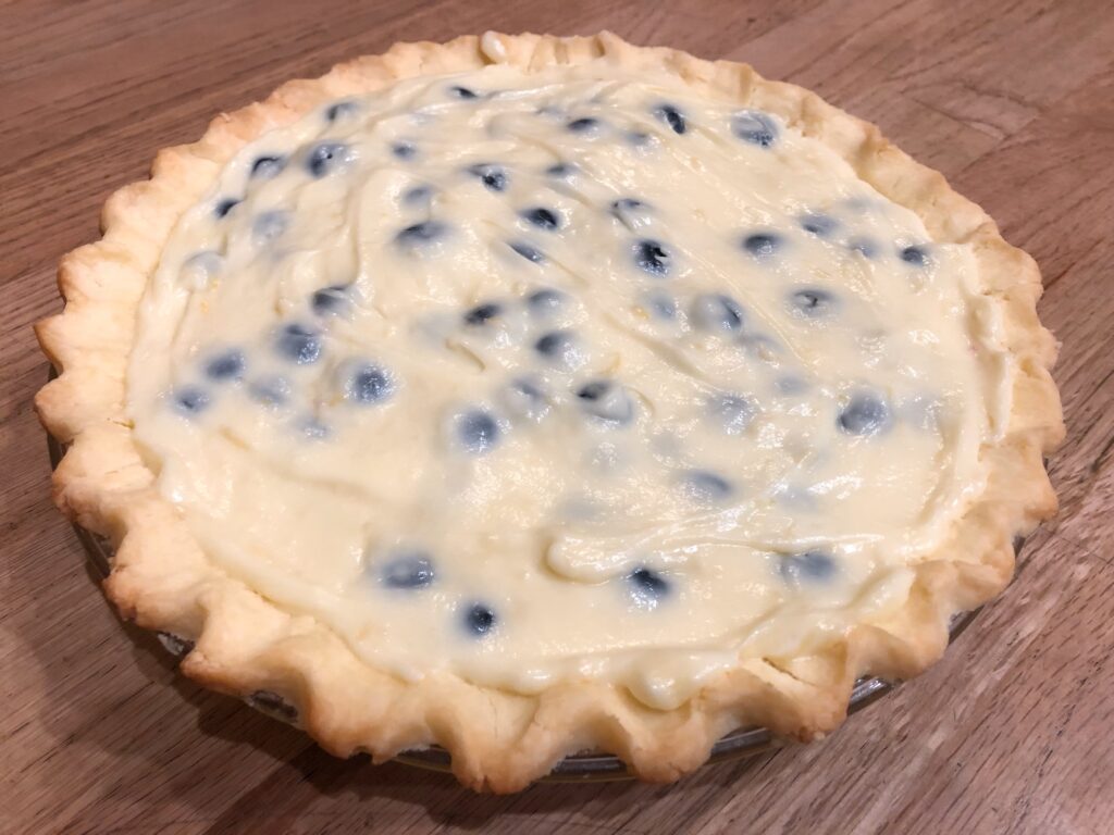 Lemon Blueberry Cream Pie